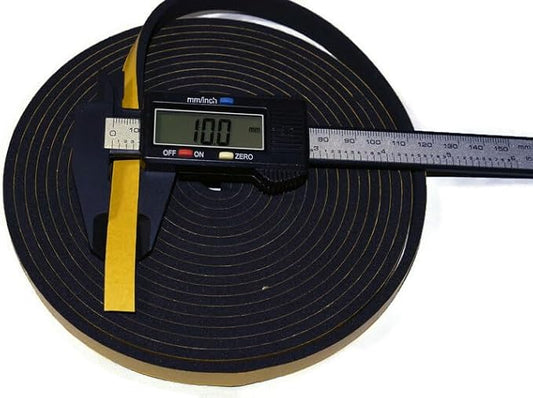 ACCORDION BELLOWS REPAIR SEAL TAPE ROLL ITALIAN MADE SELF ADHESIVE 16 FEET ROLL SIZE: (10MM WIDE X 4MM THICKNESS)