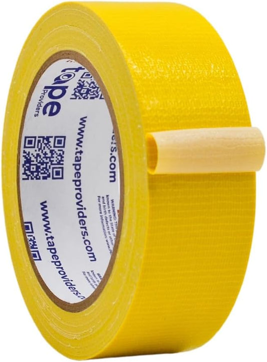 WOD DTC10 Advanced Strength Industrial Grade Yellow Duct Tape, 1.5 inch x 60 ft. Waterproof, UV Resistant For Crafts & Home Improvement
