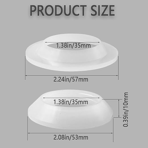 Drainage Seal,Universal Basin Drain Gasket,Thickened Silicone Sealing Ring,Seal Ring Replacement Parts for Bathroom Sink Drain Stopper，Includes Top and Bottom Washers Seals (Transparent-2Sets)