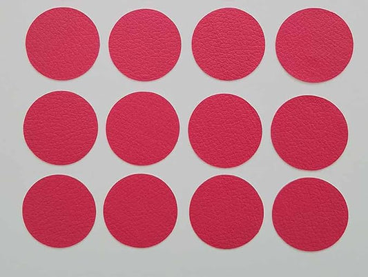 Round Leather Repair Patch for Furniture, Tape Self Adhesive for Couches Car Seat Sofa Jackets Handbags (OneSize,Rose)