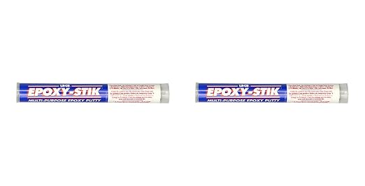 LA-CO 19571 Epoxy Stik, 2-Pack, 4 oz Two-Part Epoxide Repair Putty, Waterproof, Potable Water Safe