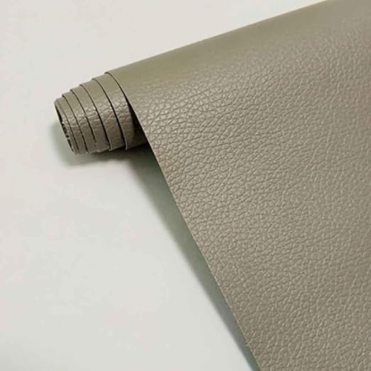 Leather Repair Patch,Self Adhesive Leather Repair Tape for Furniture,PU Leather Repair Kit for Car Seat, Couch, Sofa, Chair, (Gray,4X50 inch)