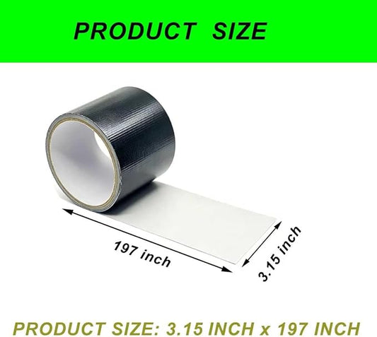 3.15 x 196 Inches Pond Liner Repair Tape Self-Adhesive Liner Repair Patch Kit Pond Liner Seam for HDPE/EPDM Garden Pond Patch Cover Repair