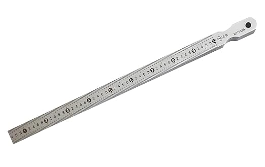 Precision Wedge Gap Feeler Gauge with High-Contrast Markings, Stainless Steel Taper Gauge for Automotive Repair & Metalworking - Easy-Read Scale Design, Clear Numerical Identification(0.5-10mm)