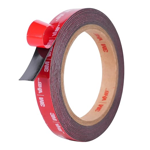 Double Sided Tape Heavy Duty, Waterproof Mounting Foam Tape, 9.9ft Length, 0.6in Width, High Temperature Resistant Adhesive Tape for Car, LED Strip Light, Office Decor, Uses VHB 5952 Raw Material