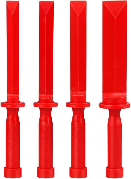 4 Pcs Plastic Chisel Scraper,Auto Paint Scraper Remover Tool Kit Accessories,For Removing Debris, Adhesives, Film