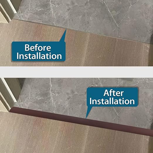 Floor Transition Strip 2" Self Adhesive Flat Vinyl Flooring Transitions Strip with Strong Backing (5cm, 20FT, Coffee)
