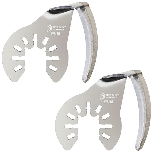 Multi Tool Cold Knife Blade,Windshield Knife Blades Car Windshield Removal Tool Bent Blade for Removing Caulk, Sealants and Auto Glass Glue Window Seal (2-Pack)