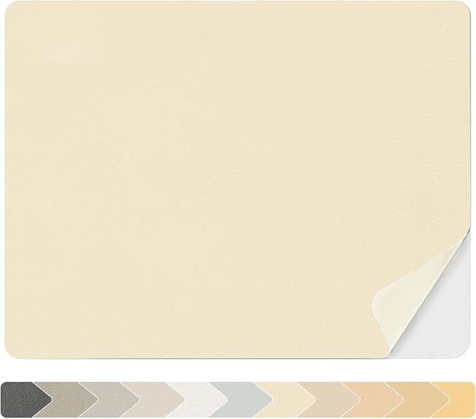 Numola Leather Repair Patch 8×11 inch Self-Adhesive Leather Repair Tape, Scratch/Holes Vinyl Repair Kit for Couch, Car Seat, Sofas, DIY Furniture Upholstery, Chair, Jackets, First-aid (Beige)