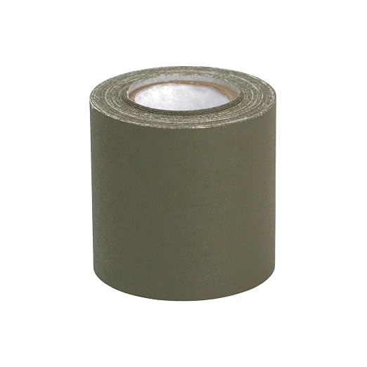 J.V. Converting JVCC Patch & Repair Tape for Leather and Vinyl Surfaces, 2 in. (48mm Actual) x 15 ft. (Olive Drab)