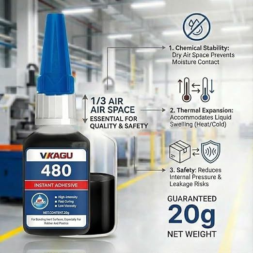 480 Super Glue Black Instant Adhesive 20g Suitable for Metal Plastic and Rubber 2 Pack