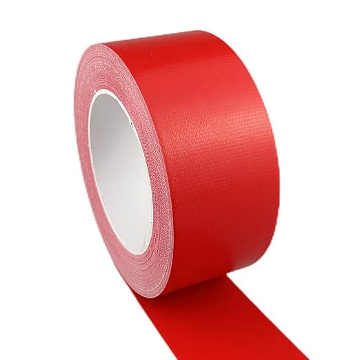 Multi-Purpose Duct Tape 2 Inch x 33 Yards, Heavy Duty, Waterproof, Great for Repairs, Packaging, Arts Crafts and DIY Projects (Red)