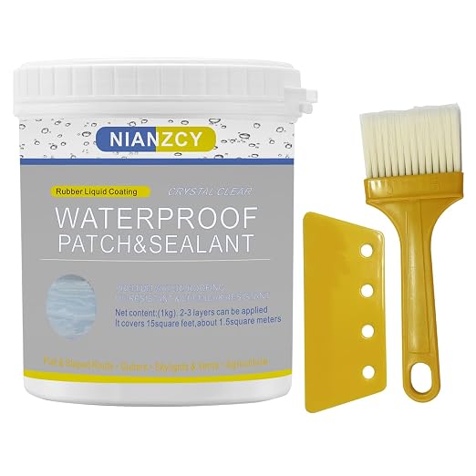 Invisible Waterproof Agent, Liquid Sealant, Transparent Repair Leak Adhesive, Indoor & Outdoor Coating (35.3 OZ)