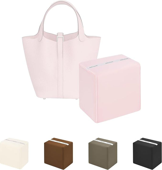 Purse Pillow Insert to Keep Shape - Lightweight Memory Foam Insert with Satin Cover for Home Storage & Travel, Multicolor Options, Fits for Picotin 22(Pink, PC22)