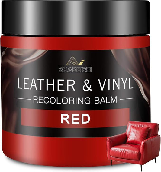 Leather Recoloring Balm and Leather Repair Kit for Furniture, Leather Dye for Couches, Car Seats, Leather Paint & Stain for Sofa, Chairs, Bags, and More
