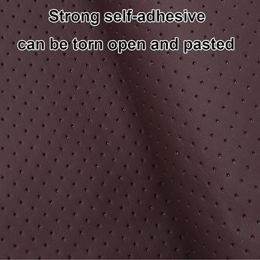Leather Repair Patch, 20x24 inch Breathable Perforated Adhesive Self-Adhesive Repair Patch, Furniture Couch Car Seats Office Chairs Sofa Repair Patch Refurbished Patch, Black