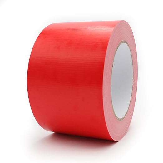 Heavy Duty Duct Tape 3 Inch X 33 Yards, 8.5 Mil Thickness, Multi Purpose Red Duct Tape, No Residue, Waterproof and Tear by Hand - for Repairs, Industrial, Professional Use