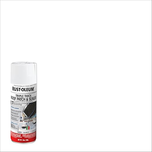 Rust-Oleum Triple Thick Roof Patch and Sealer Spray, 13 oz, White