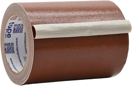 WOD DTC10 Advanced Strength Industrial Grade Brown Duct Tape, 6 inch x 60 ft. Waterproof, UV Resistant For Crafts & Home Improvement