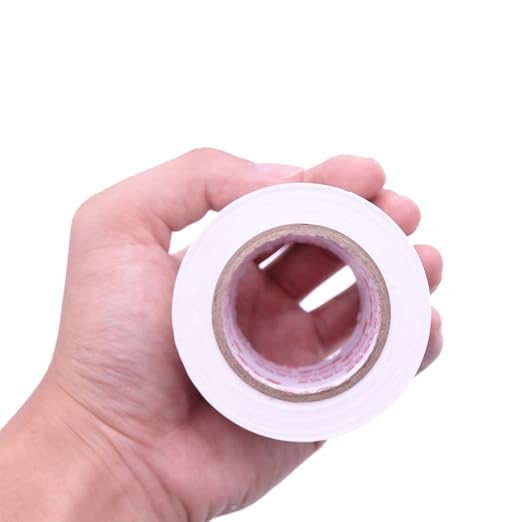 Maveek 2 Rolls Electrical Tape 2 Inch Silicone Waterproof Repair Insulation Tape Roll White Colored, Self Adhesive Outdoor Indoor Garage Workshop Tools Bag Pipe Door Window Winter Cold Weather