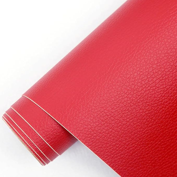 20 X 78 Inches Leather Repair Kit for Furniture, Waterproof Leather Tape Patch Couch Covers Car Seat Repair Self Adhesive Leather Repair Kit (Red)