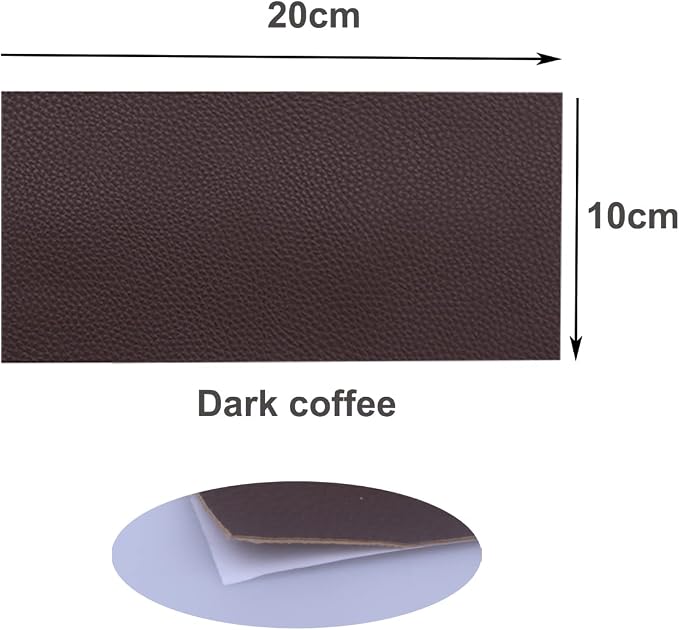 Leather Repair Patch Self-Adhesive Leather Patches Waterproof Tape Patch for Sofa, Car Seats, Leather Jacket Repair (Leather-Self Adhesive, 5 Sheets Assorted Colors)