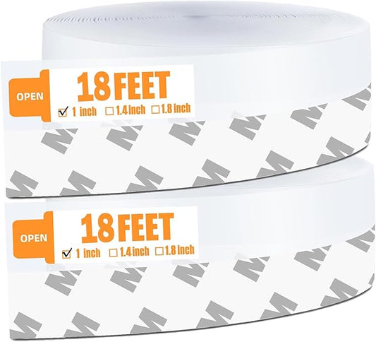 36 Ft Weather Stripping Door Seal Strip Tape,Silicone Door Draft Stopper,Self Adhesive Shower Door Bottom Seal and Door Insulation Strip for Door Frame Windows and Glass Gaps (Transparent, 25mm)