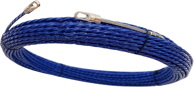 30M Wire Puller Cable Pulling Rod Fish Cable Fastener Wire Puller Blue