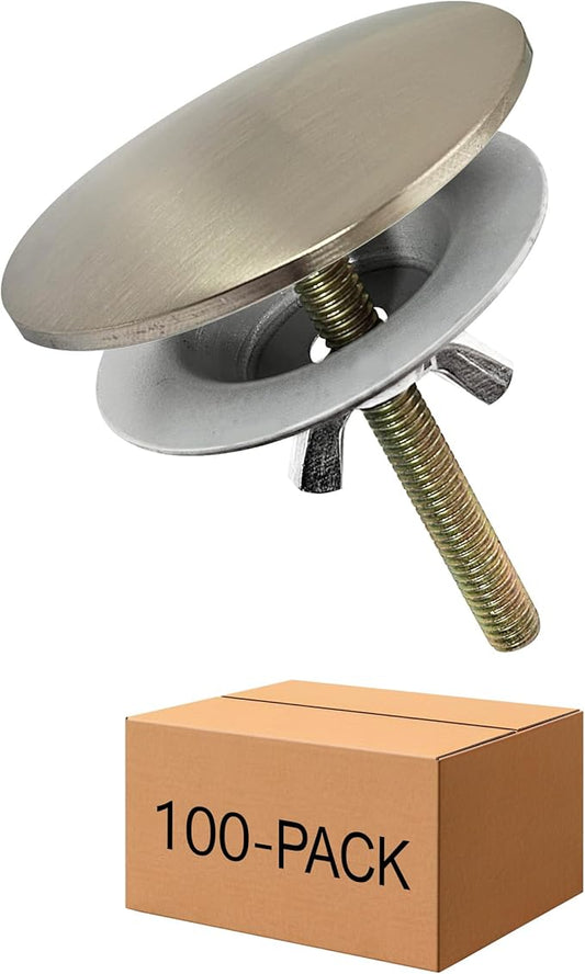 Westbrass D202-07 2" Kitchen Sink Hole Cover, Satin Nickel (100-Pack)