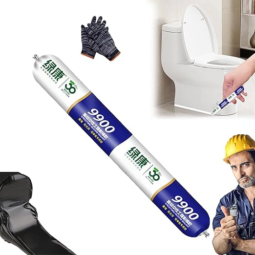 L-995 Waterproof Sealant 9900, 500g/700g Glass Glue Strong Waterproof Sealant Outdoor Wall Crack Repair Glue 995 High Viscosity Sun Protection, All Purpose Super Bonding Structural Sealant (White*1)