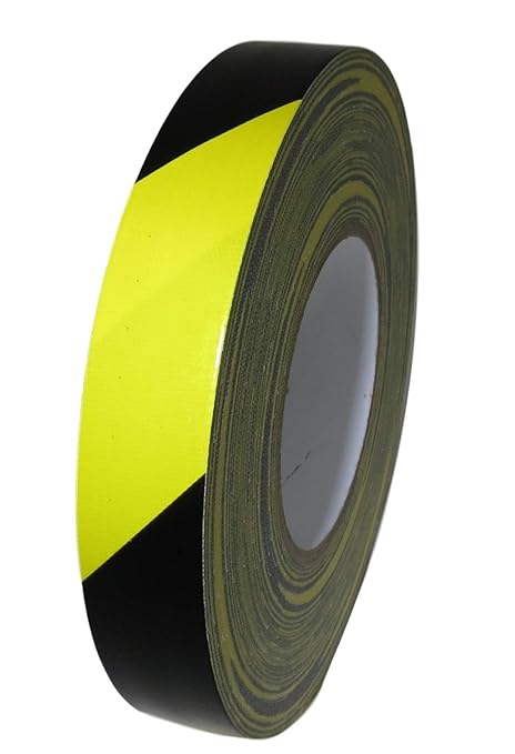 GGR Supplies T.R.U. CDT-36 Industrial Grade Duct Tape. Waterproof and UV Resistant. Multiple Colors Available. 60 Yards. (Stripped Black/Yellow, 1 in.)
