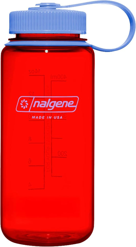 Nalgene 16 oz Wide Mouth Water Bottle | Slim Cup Holder Size, BPA-Free, Durable & Leak Proof, Lightweight Travel Bottle, Marmalade Orange
