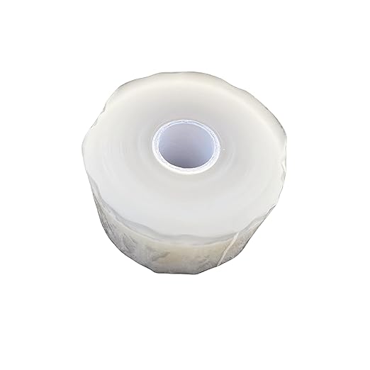 Silicone Rubber Tape, Clear 2-Inch x 36-Feet, Adhesive Tape for Plumbing, Waterproof, Heat Resistant, Self-Fusing, Electrically Insulating, Hand Tool Grip