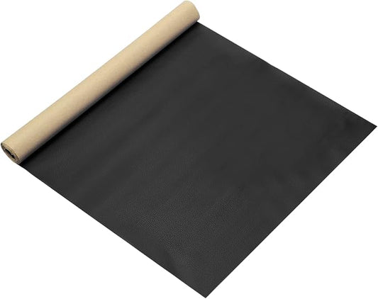 MECCANIXITY Leather Repair Patch 14"x54" Self-Adhesive Leather Vinyl Repair Tape Kit for Furniture Couches Sofa Chair Car Boat Seats Jackets, Black