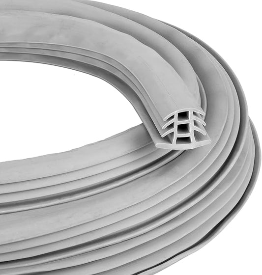 Kingdder Concrete Expansion Joint Filler Driveway Crack Filler Flexible EPDM Rubber Strip for Concrete Crack Repair Replacement Weather Aging Resistance Expansion Joint(3/4'' Wide, 15 ft Long)