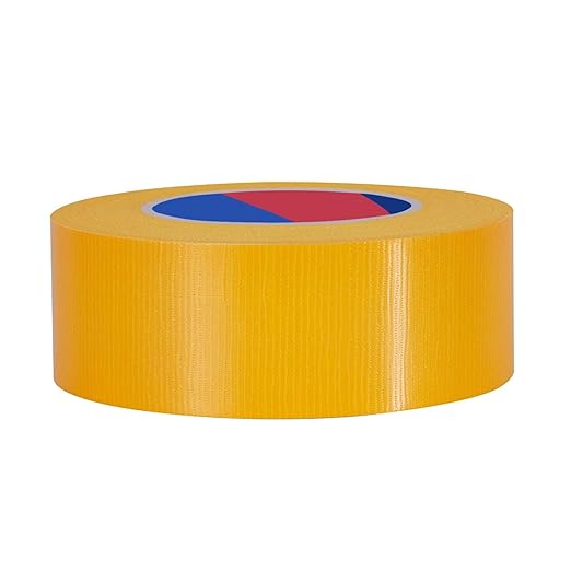 Yellow Heavy Duty Duct Tape, 2 Inch x 55 Yards, Industrial Grade Waterproof & UV Resistant, Strong Adhesive for Indoor Outdoor Repairs, Crafts, Home Improvement and DIY Projects