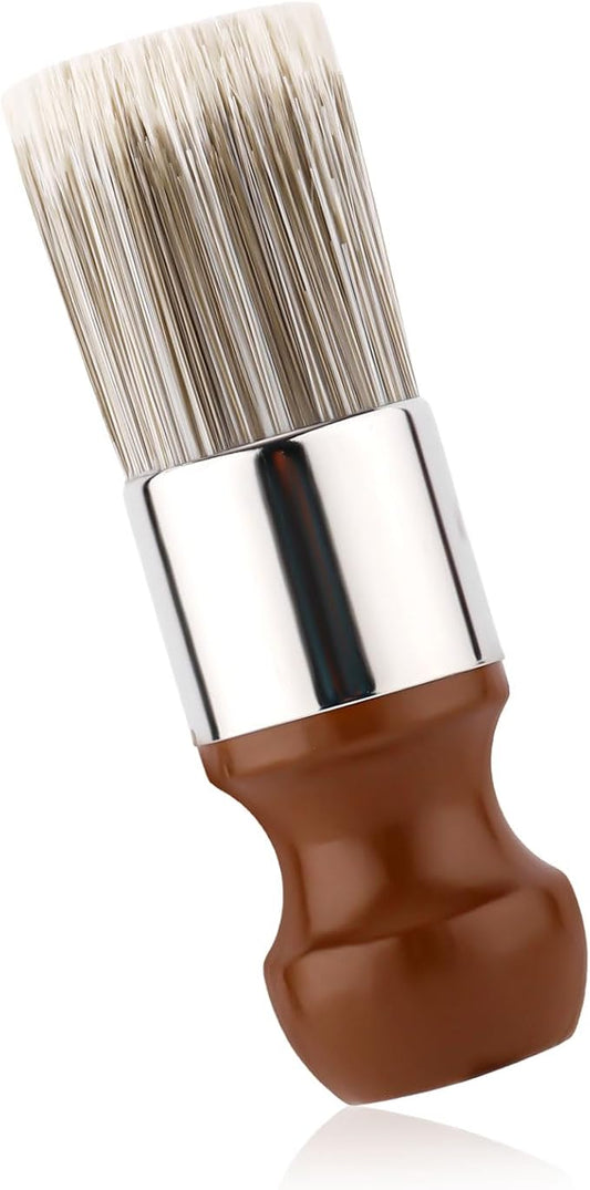 1pcs Salve Brush for Leather Furniture, Soft Nylon Bristles Wood Repair Clean Brush Gentle Polish & Wax Applicator for Leather Care