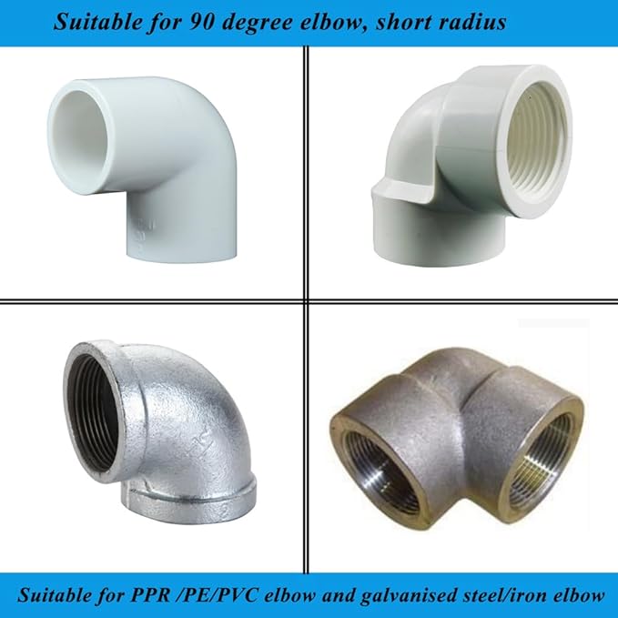 Pipe Repair Clamp For 1/2 Inch Pipe Elbow (Outer Diameter of the Pipe is about 0.83 inch) Leak Sealer for 90 Degree Elbow,PPR/PE Pipes and Iron Pipes,for Threaded and Socket Connection Elbow
