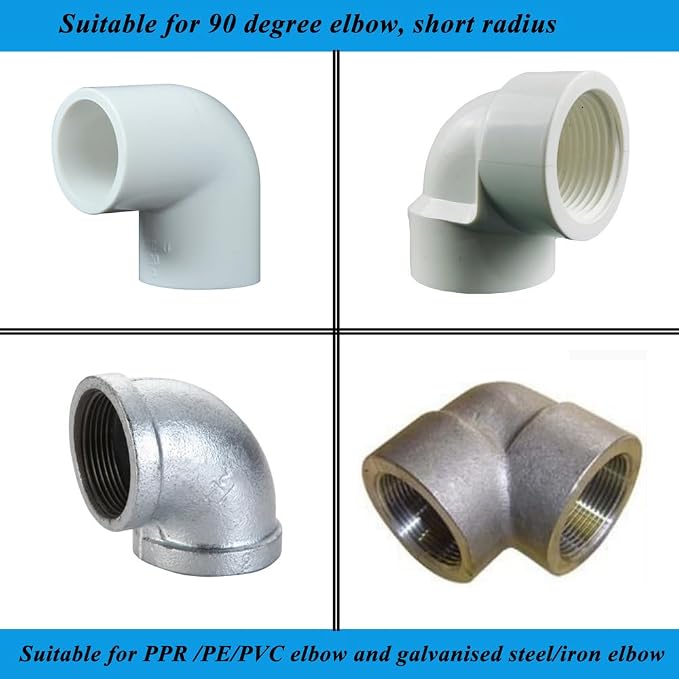 Pipe Repair Clamp For 2 Inch Pipe Elbow(Outer Diameter of the Pipe is about 2.4 inch),90 Degree Elbow Leak Sealer,Short Radius,For PPR/PE/Iron Pipe With Threaded/Socket Connection Elbow