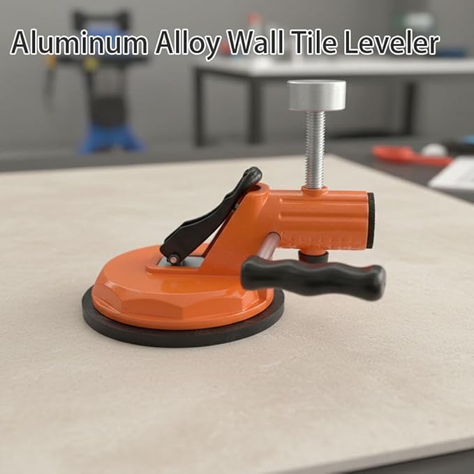 Floor Gap Fixer Tool,Laminate Flooring Tools with Enhanced Vacuum Suction Cup,Tile Countertop Installation Tool,Heavy Duty Plank Grabber for Glass Stone Slab Vinyl Flooring Gap Repair (Orange 1pcs)