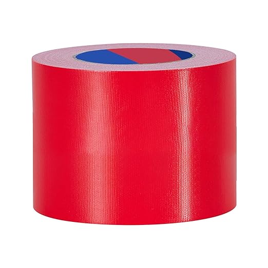 Red Heavy Duty Duct Tape, 4 Inch x 55 Yards, Industrial Grade Waterproof & UV Resistant, Strong Adhesive for Indoor Outdoor Repairs, Crafts, Home Improvement, Moving Packing and DIY Projects