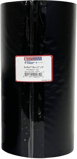 EternaBond RoofSeal Black 12" x50' MicroSealant UV Stable RV Roof Seal Repair Tape | 35 mil Total Thickness - EB-RB120-50R - One-Step Durable, Waterproof and Airtight Sealant