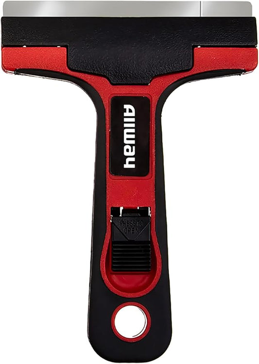 ALLWAY GTS Soft-Grip Glass & Tile Scraper, 4″