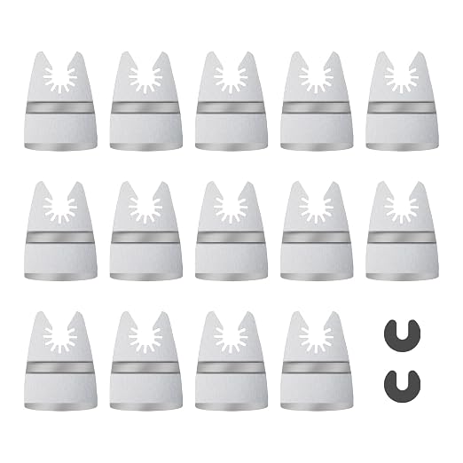 14pcs Oscillating Scraper Blades 2 Inch, Universal Oscillating Tool Multitool Rigid Scraper Blades for Carpet Tile Adhesives