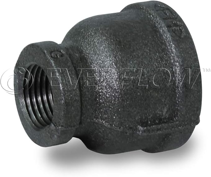 SUPPLY GIANT CNSD2000 2 X 3/8"" Black Malleable Iron Reducing Coupling, 2 in. x 3/8