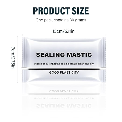Waterproof Sealant Mastic, 2025 Upgrade Waterproof Repair Sealing Clay, Cement Crack Filler,Quick Mending Mud for Drain Connection, Wall Hole, Air Conditioning Hole (6)