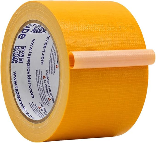 WOD DTC10 Advanced Strength Industrial Grade Schoolbus Yellow Duct Tape, 3 inch x 60 ft. Waterproof, UV Resistant For Crafts & Home Improvement