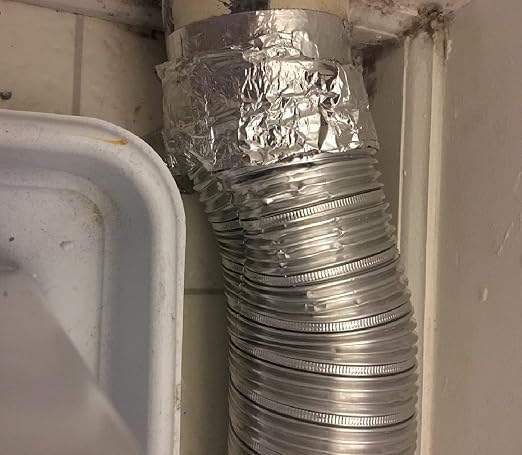 4" x 65'(100mm x 20m) Thickness 4.0 mil/0.1mm Aluminum Foil Tape Aluminum Air Duct Tape Professional Adhesive Aluminum Foil Tape for HVAC Pipe Repairs or More