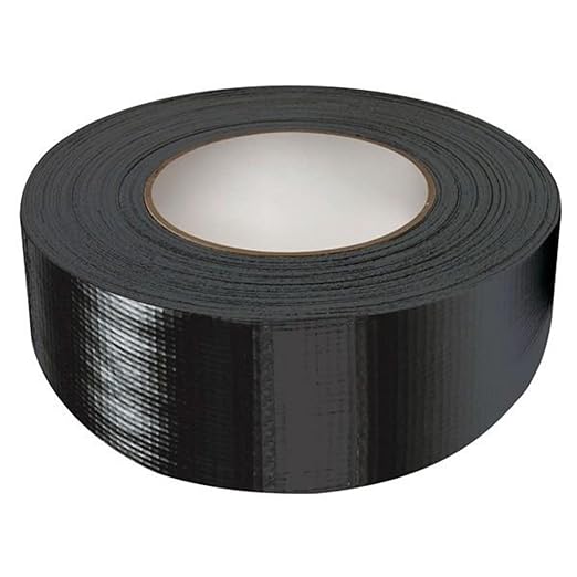 GTSE Black Duct Tape, 2 Inches x 55 Yards (164 ft), Heavy Duty, Waterproof Repair Tape for Indoor or Outdoor Use, 36 Rolls