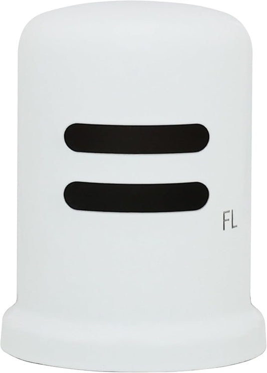 Westbrass A201-1-50 1-3/4" x 2-3/4" Solid Brass Air Gap Cap Only, Skirted, Powder Coat White